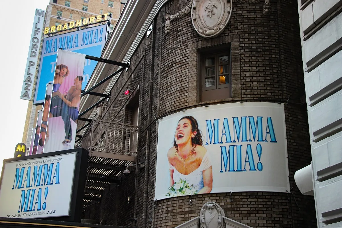 La salle de spectacle de Mamma Mia à New-York