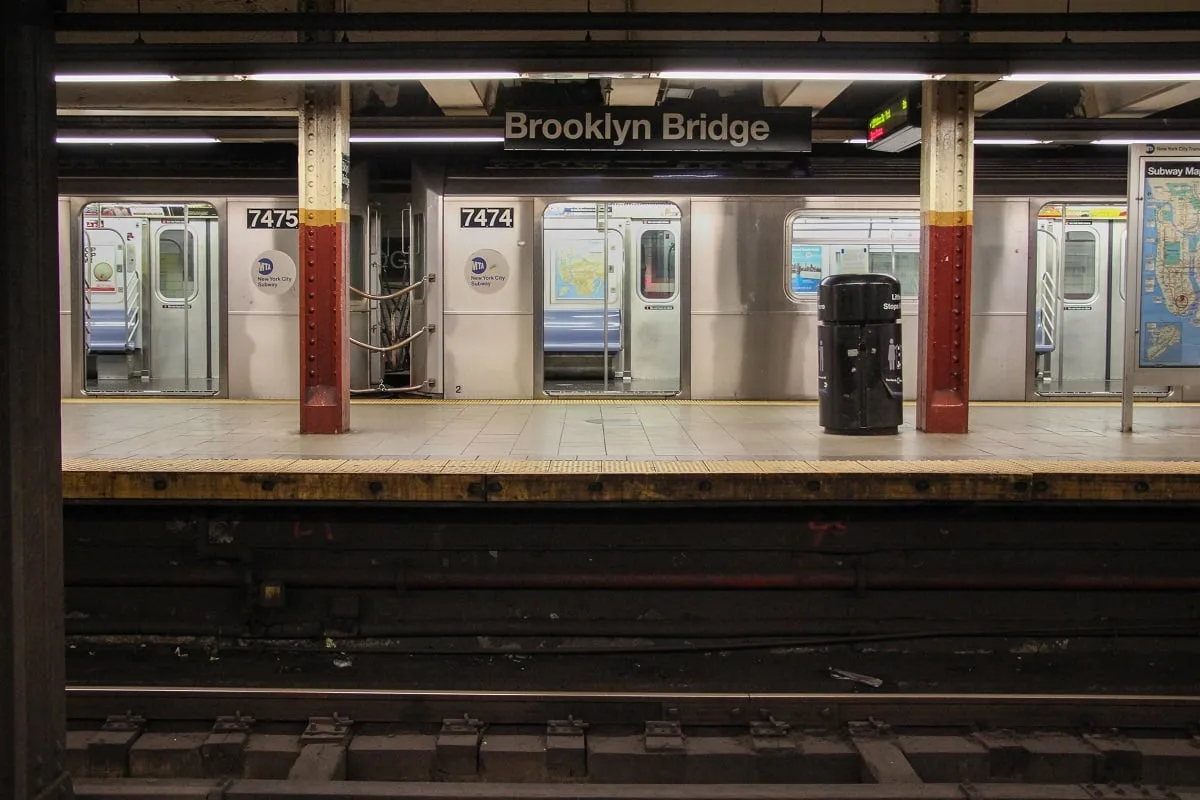 Dans le métro à New York