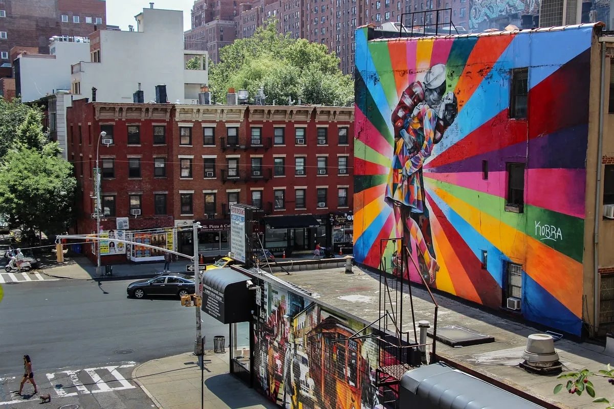 Une vue depuis la Highline à New-York