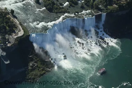 Chute américaine de Niagara vue du ciel