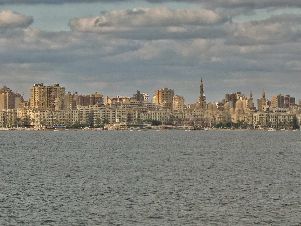 Vue sur Alexandrie en Egypte
