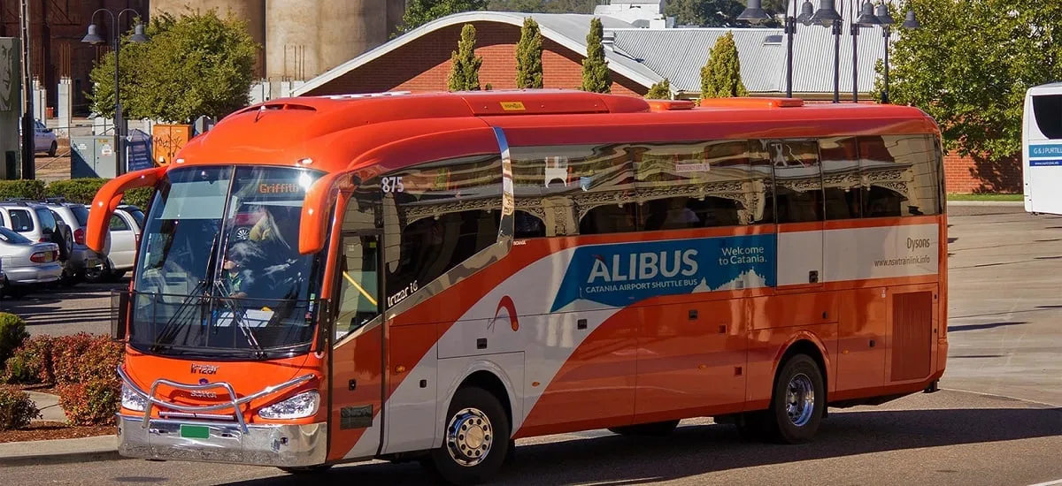 La navette Alibus à l'aéroport de Naples
