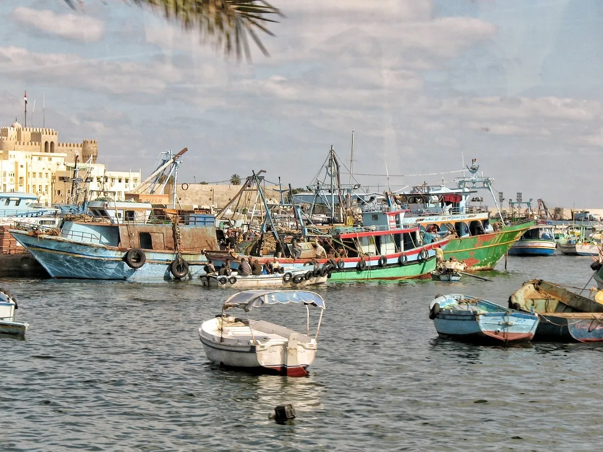 Le port d'Alexandrie en Egypte