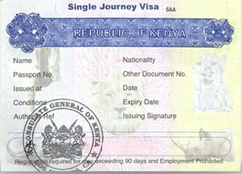 Visa du Kenya