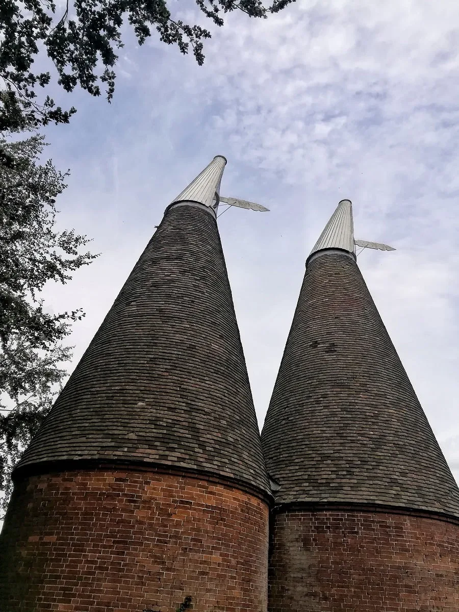 Des oast houses dans le Kent