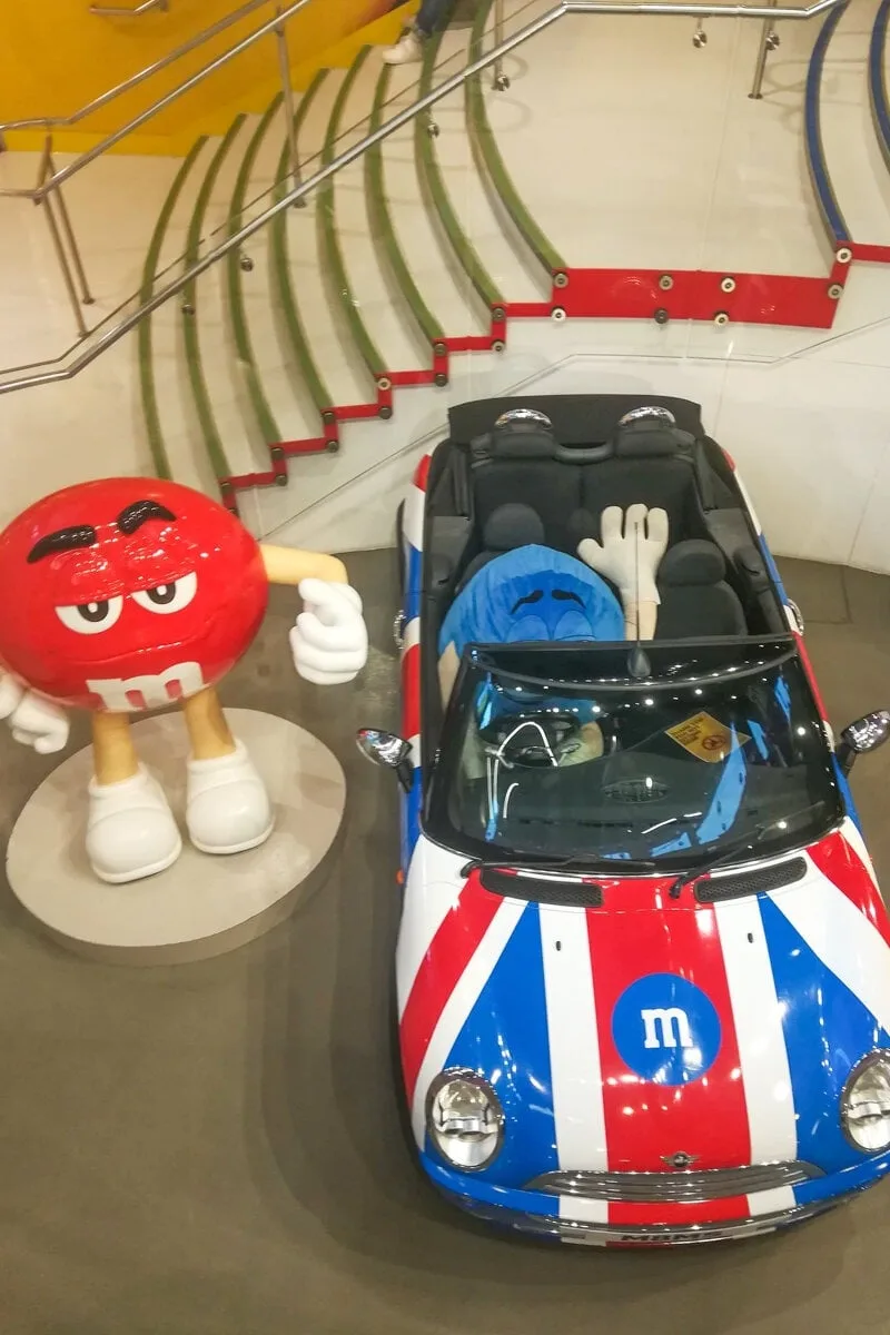 Intérieur de la boutique M&M's de Londres