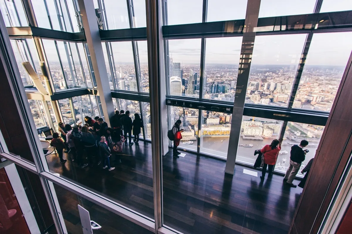 L'observation desk de The Shard à Londres