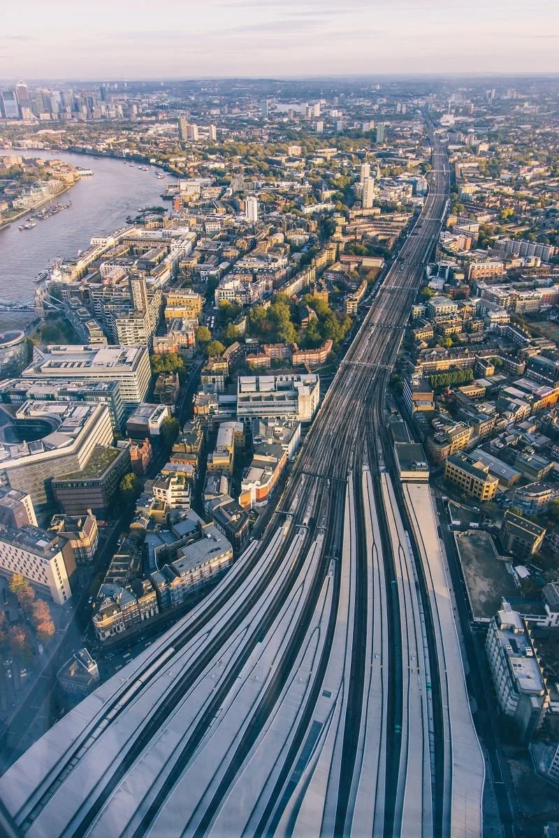 Panorama sur Londres depuis The Shard