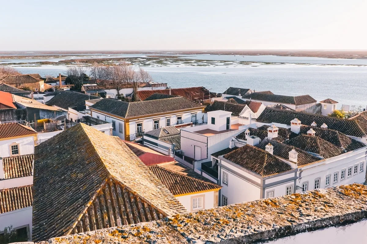 Vue sur Faro et la lagune depuis le sommet de la cathédrale