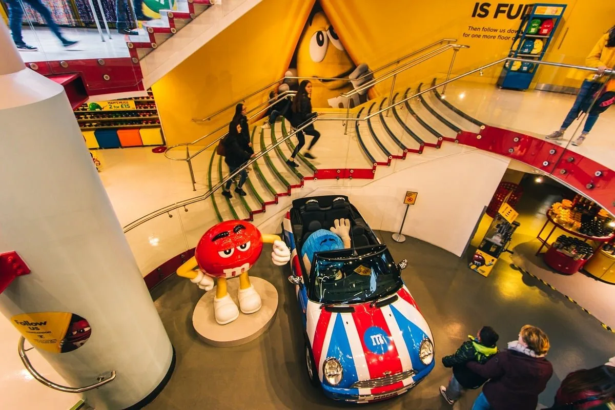Dans la boutique M&amp;M's de Londres