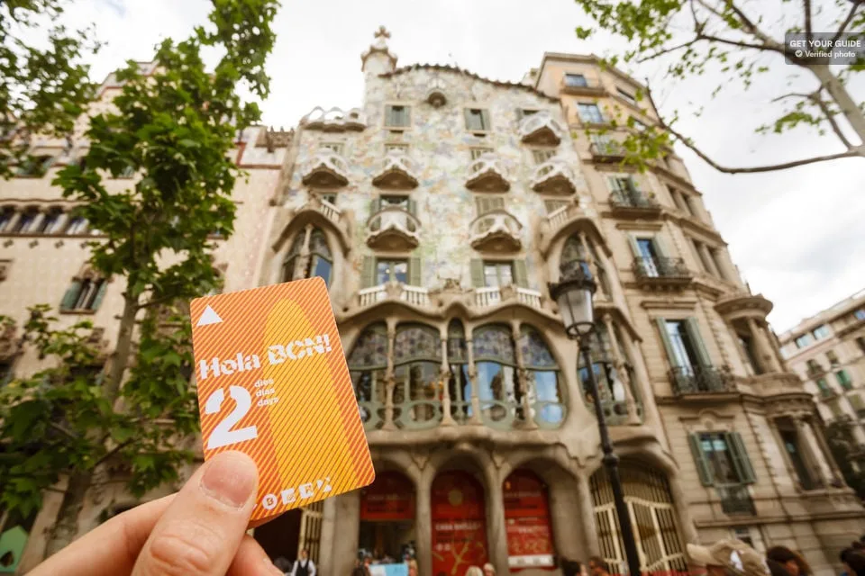 La carte Hola BCN de Barcelone