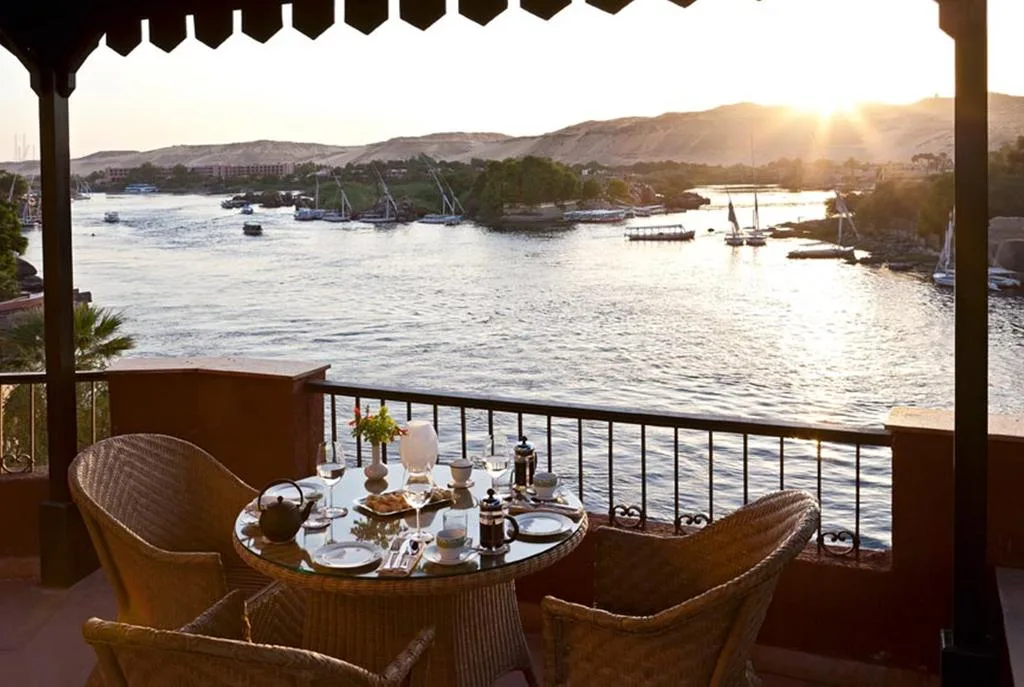 Vue depuis l'hôtel Old Cataract à Assouan