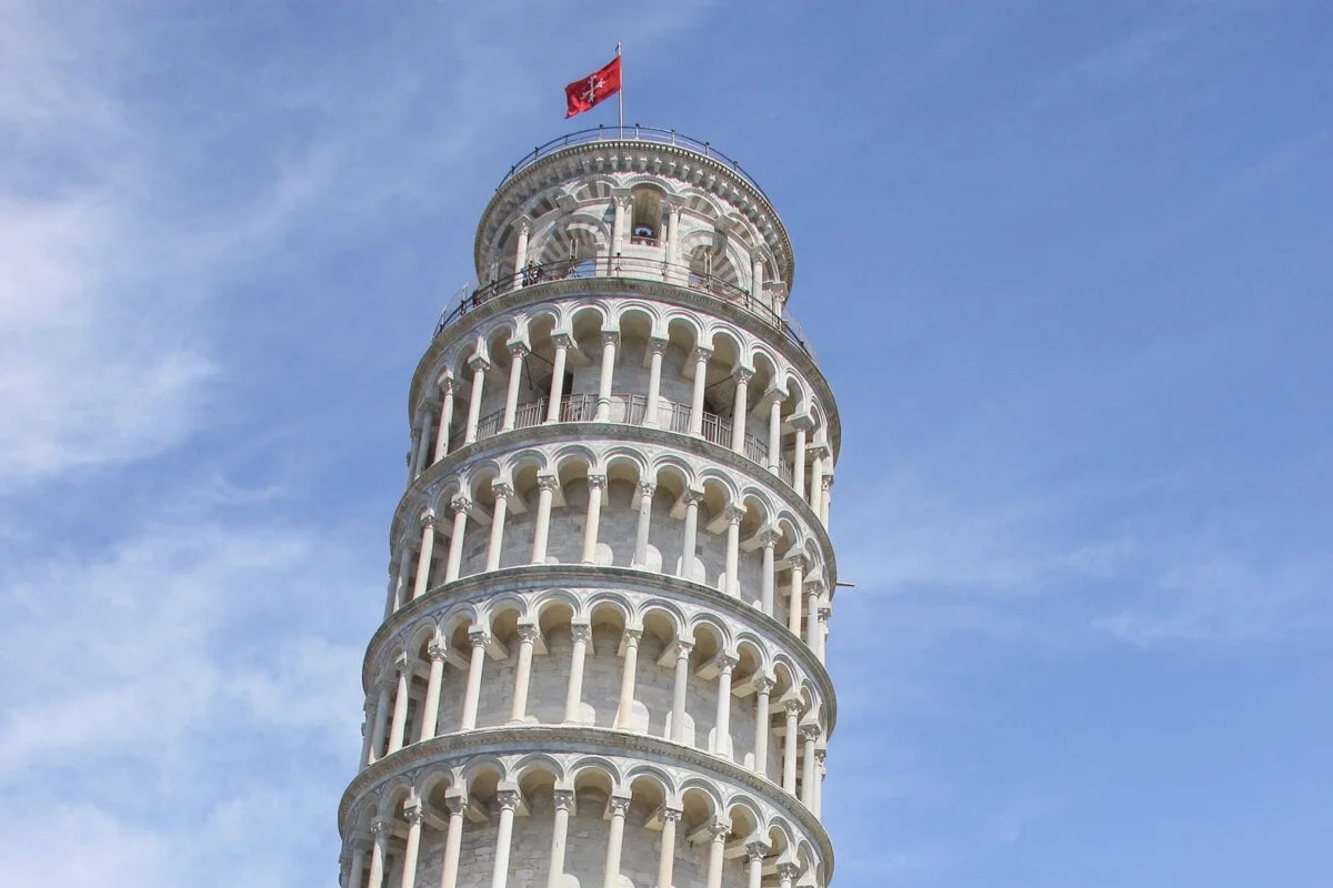 Sommet de la tour de Pise