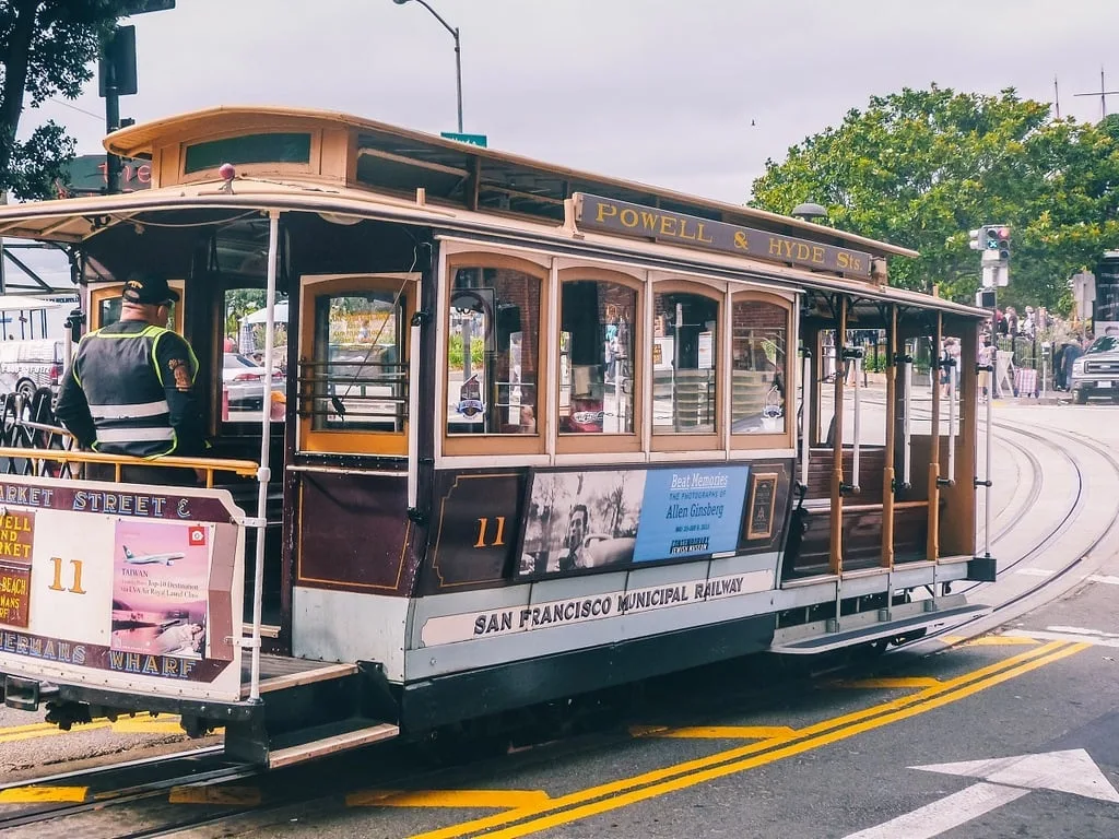 Le cable car de Powell-Hyde à San Francisco