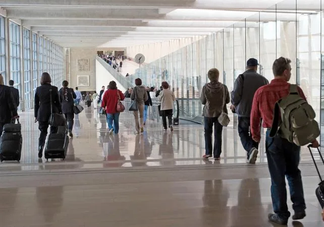 Dans l'aéroport de JFK à New-York