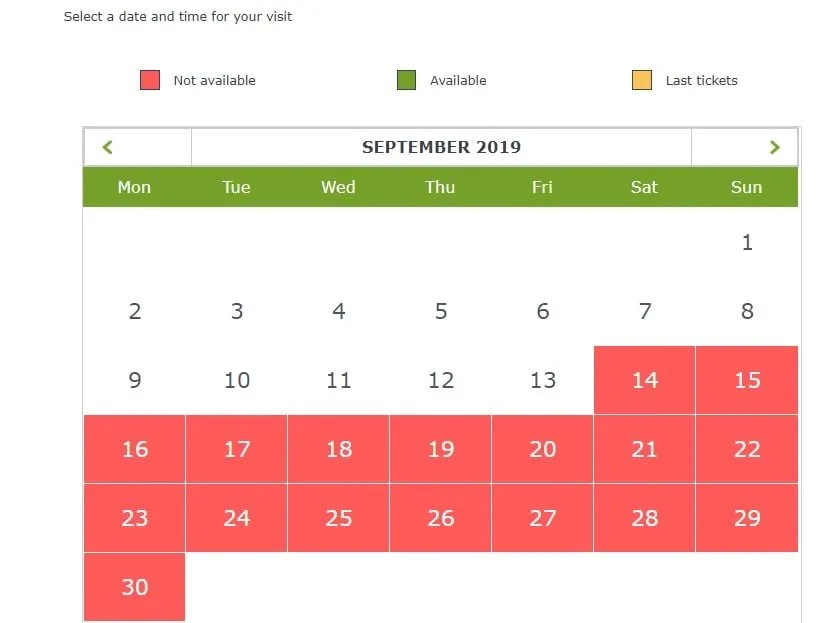 Achat des billets pour la visite de l'Alhambra