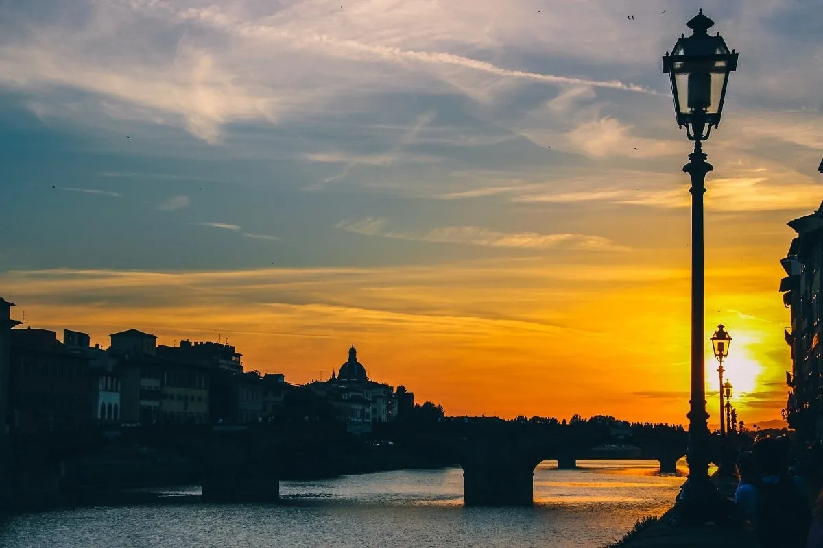 Coucher de soleil à Florence