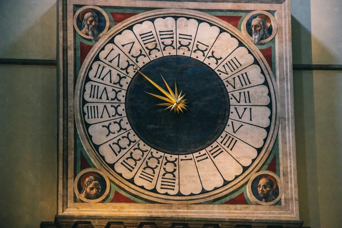 Peinture de l'horloge dans la cathédrale de Florence