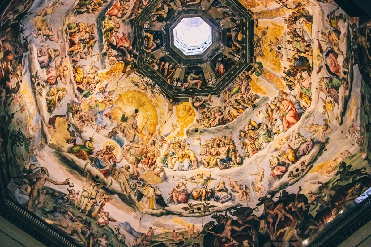 Peintures sous la coupole de la cathédrale de Florence