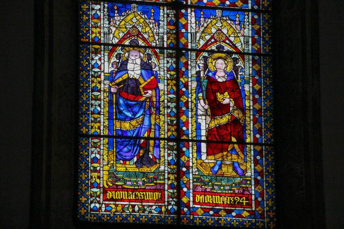 Vitrail dans la cathédrale de Florence