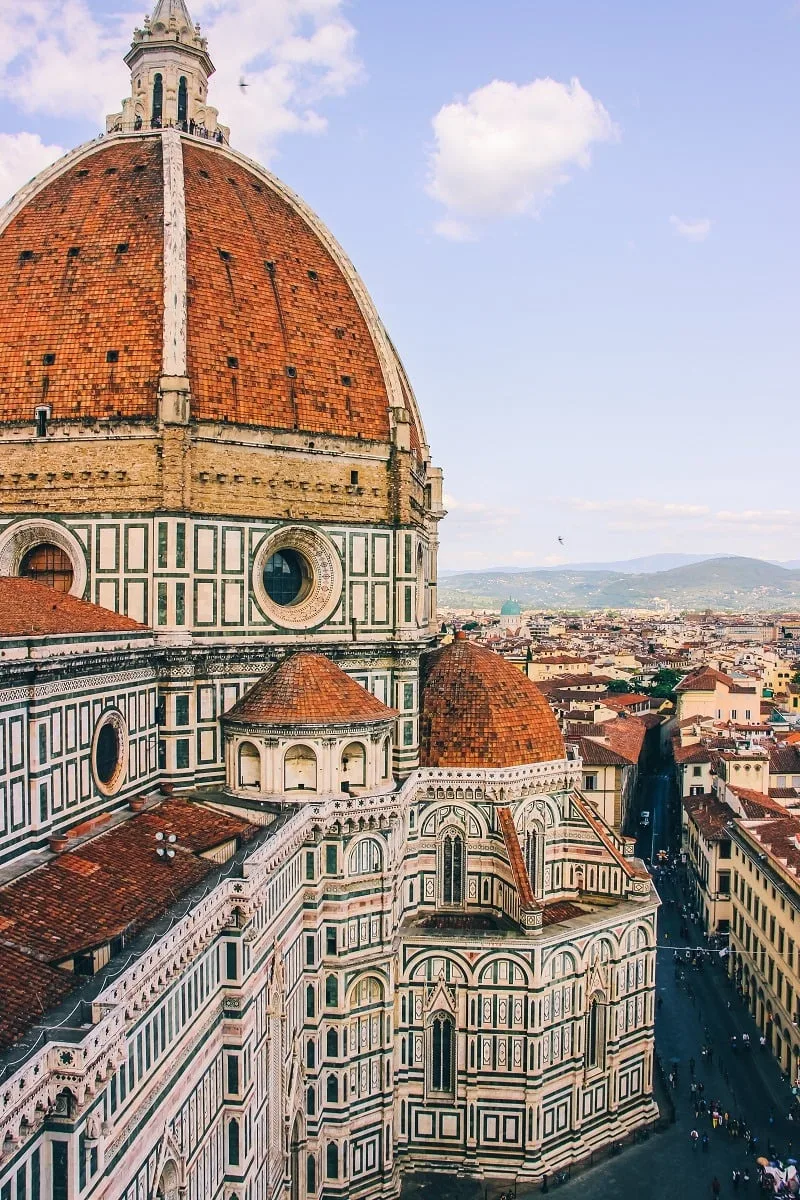 Vue sur la cathédrale de Florence depuis le campanile