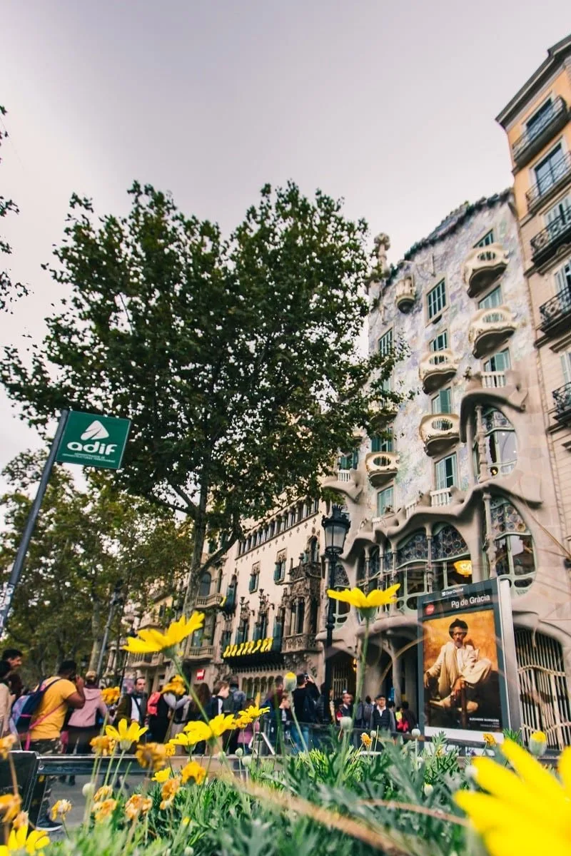 La Casa Batllo sur le Passeig de Gracia à Barcelone