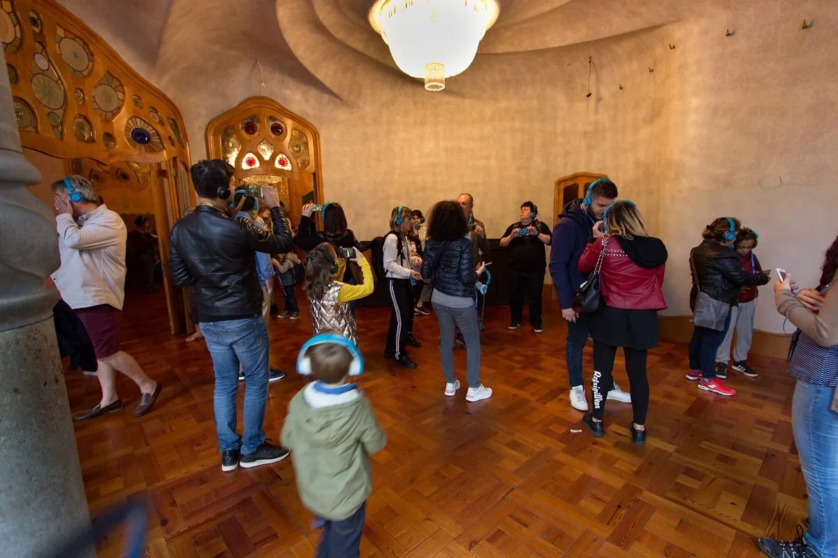 Pièce à visiter dans la Casa Batllo de Barcelone