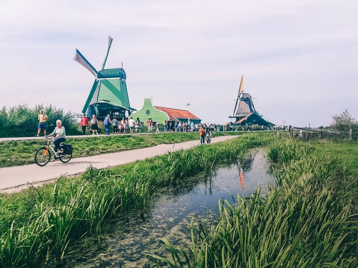 Moulins de Zaanse Schans à visiter aux Pays-Bas