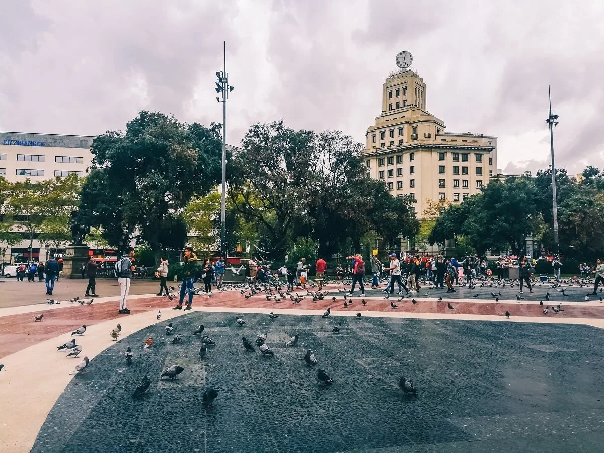 Place de Catalogne à Barcelone