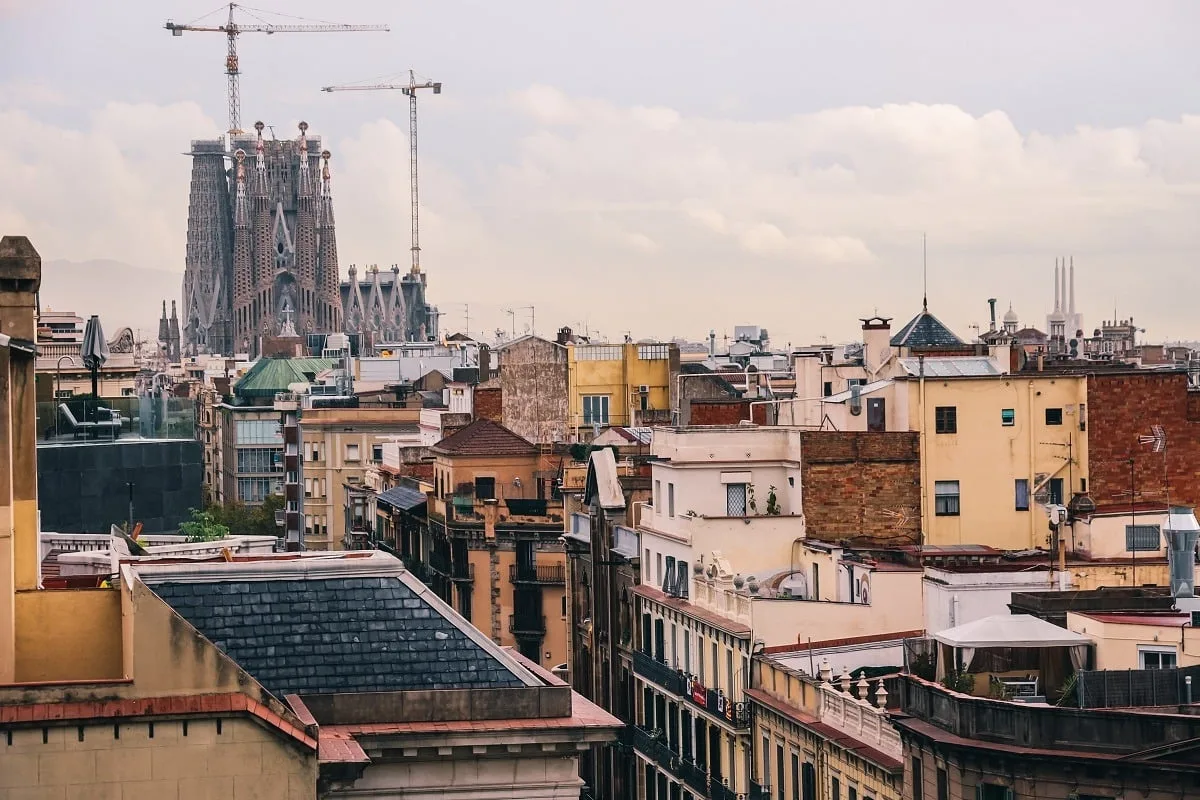 Vue depuis la terrasse de la Casa Mila