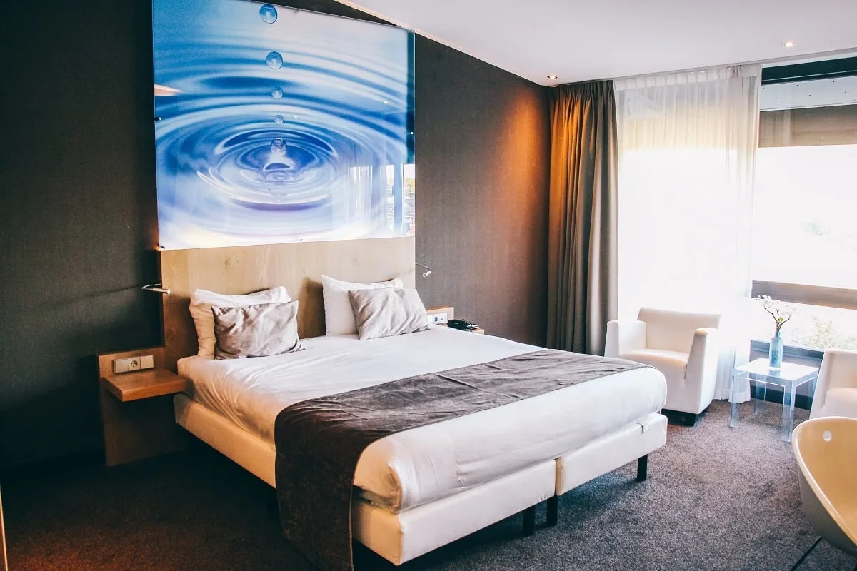 Dans une chambre de l'hôtel Van der Valk à Breukelen