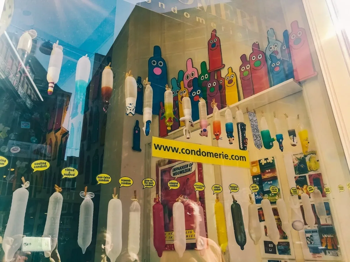 Sexshop dans le quartier rouge d'Amsterdam