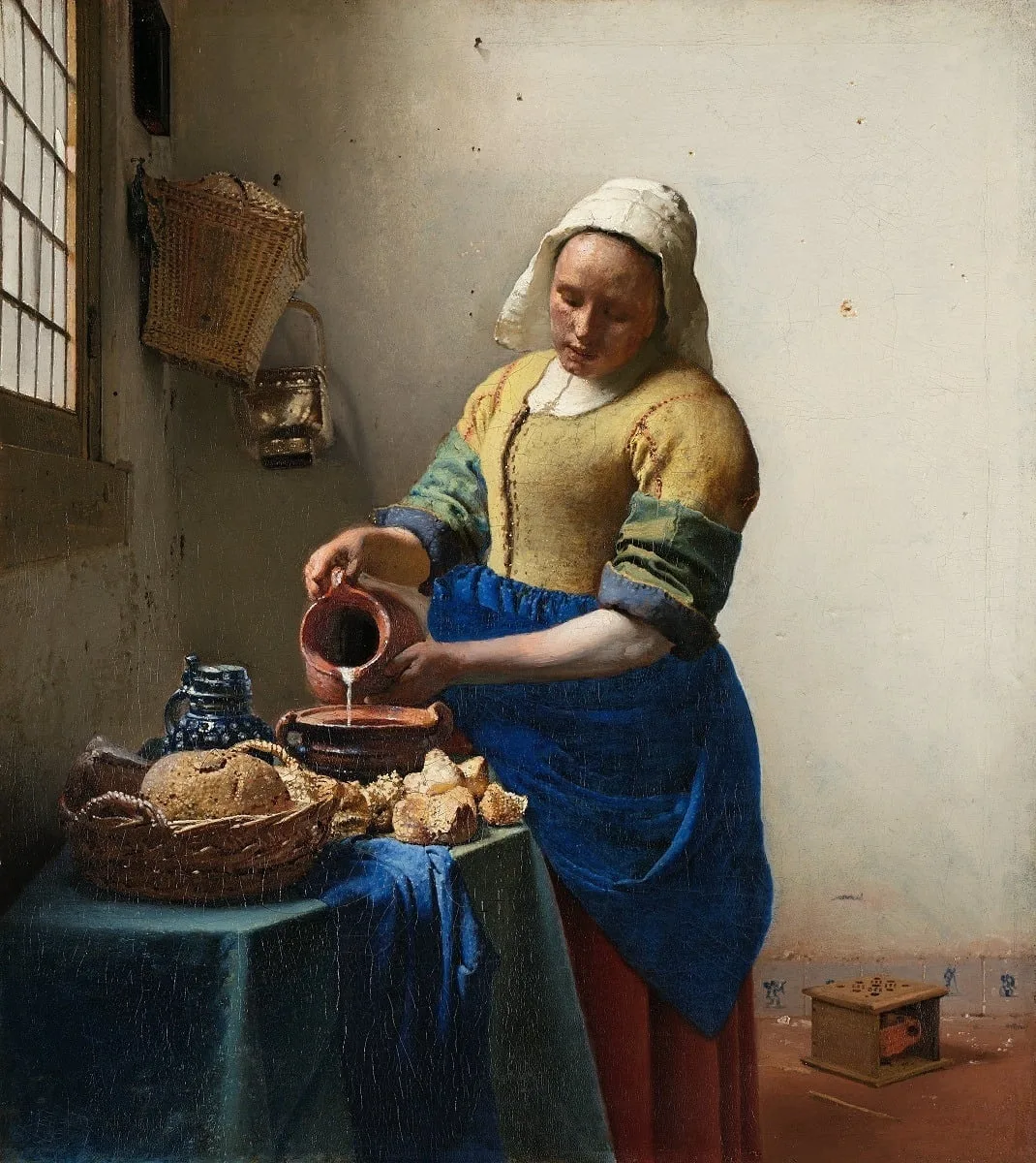 Tableau La Laitière de Vermeer exposé au Rijksmuseum d'Amsterdam