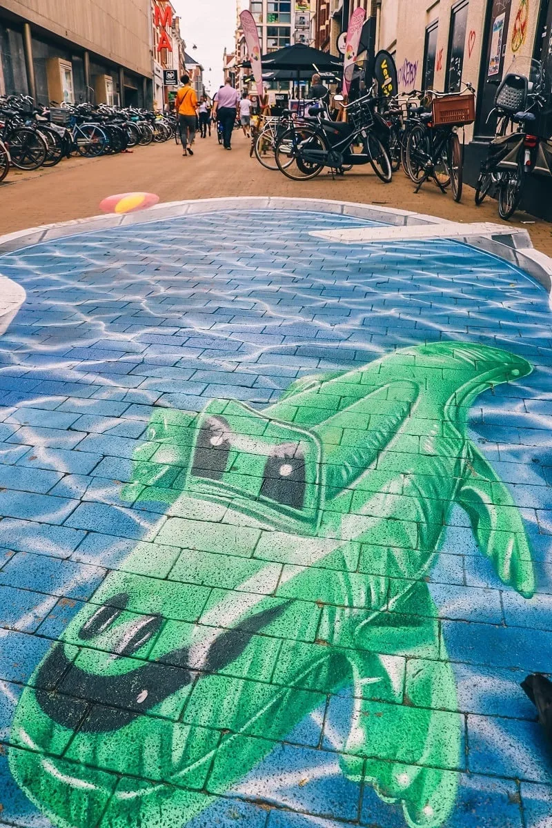 Street-art dans Groningen aux Pays-Bas