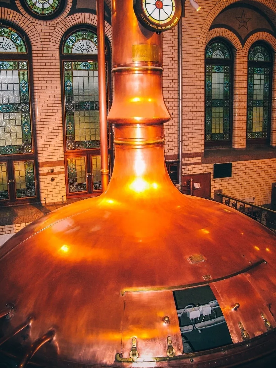 Visite de l'Heineken Experience à Amsterdam