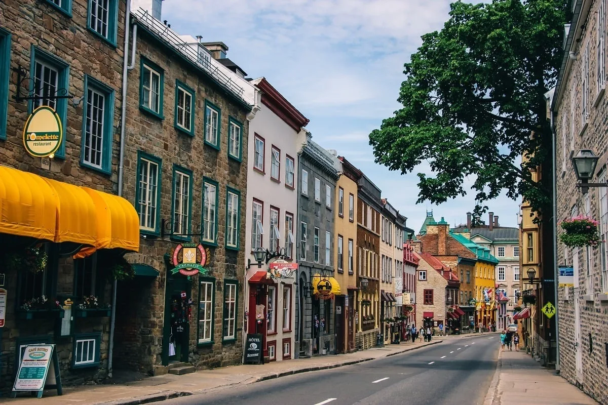 Dans le centre-ville de Québec