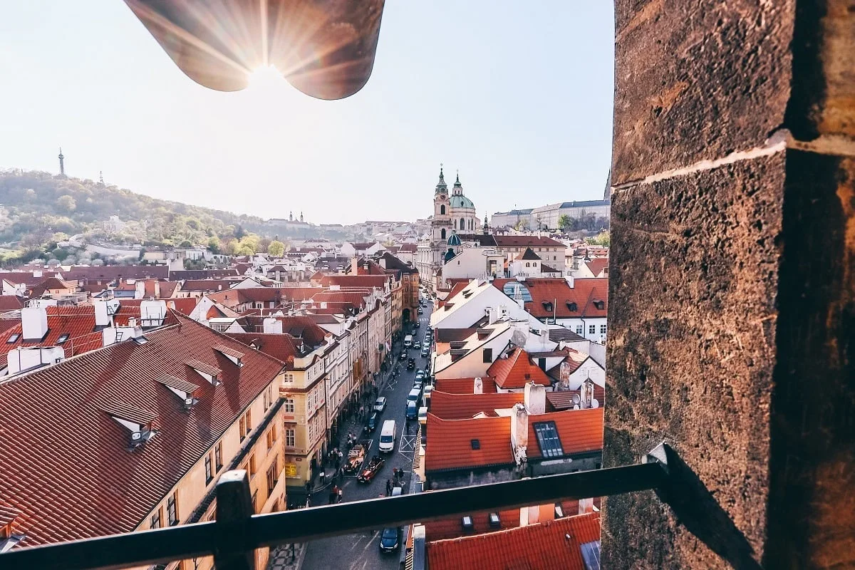 Vue depuis une tour du Pont Charles de Prague