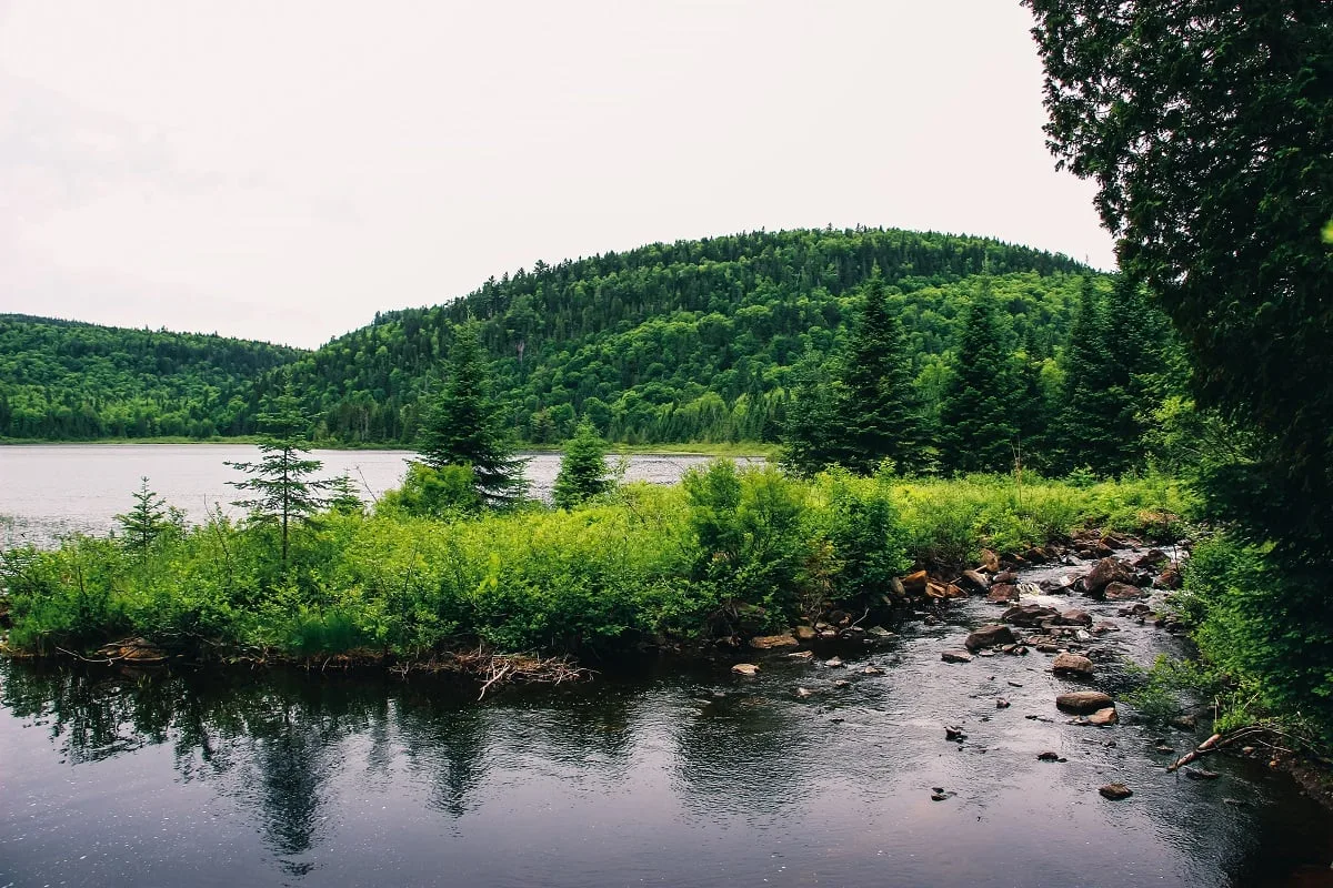 Un lac dans le parc de la Mauricie