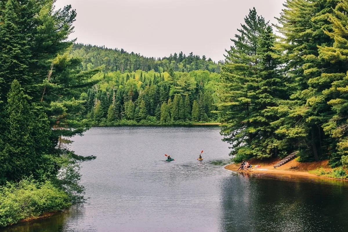 Location de canots au parc de la Mauricie