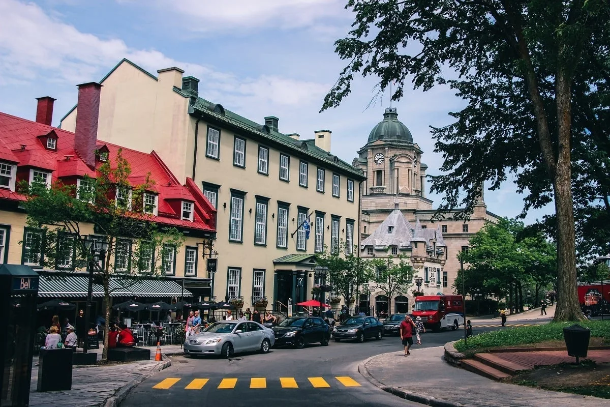 La place d'armes à Québec