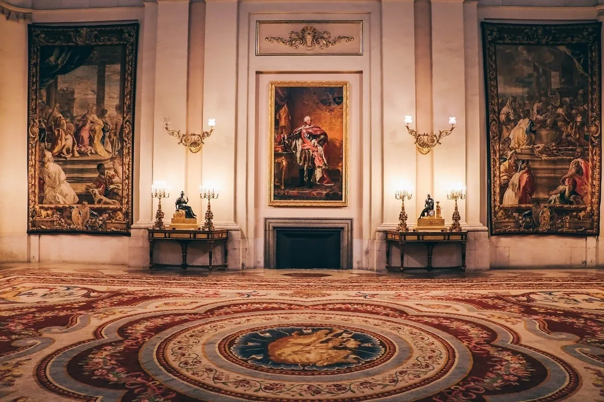 Une salle du Palais Royal de Madrid