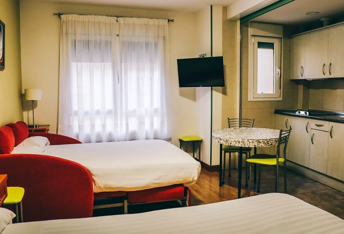 Une chambre de l'hôtel Apartamentos Aralso