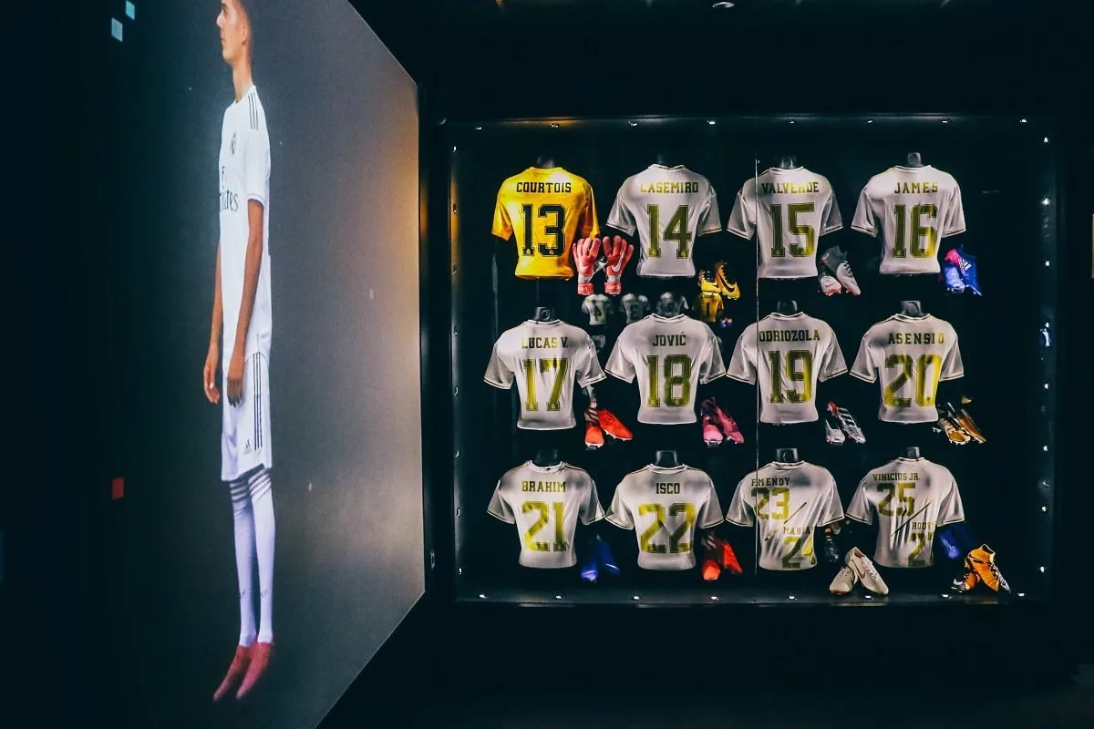 Maillots de joueurs du Real de Madrid