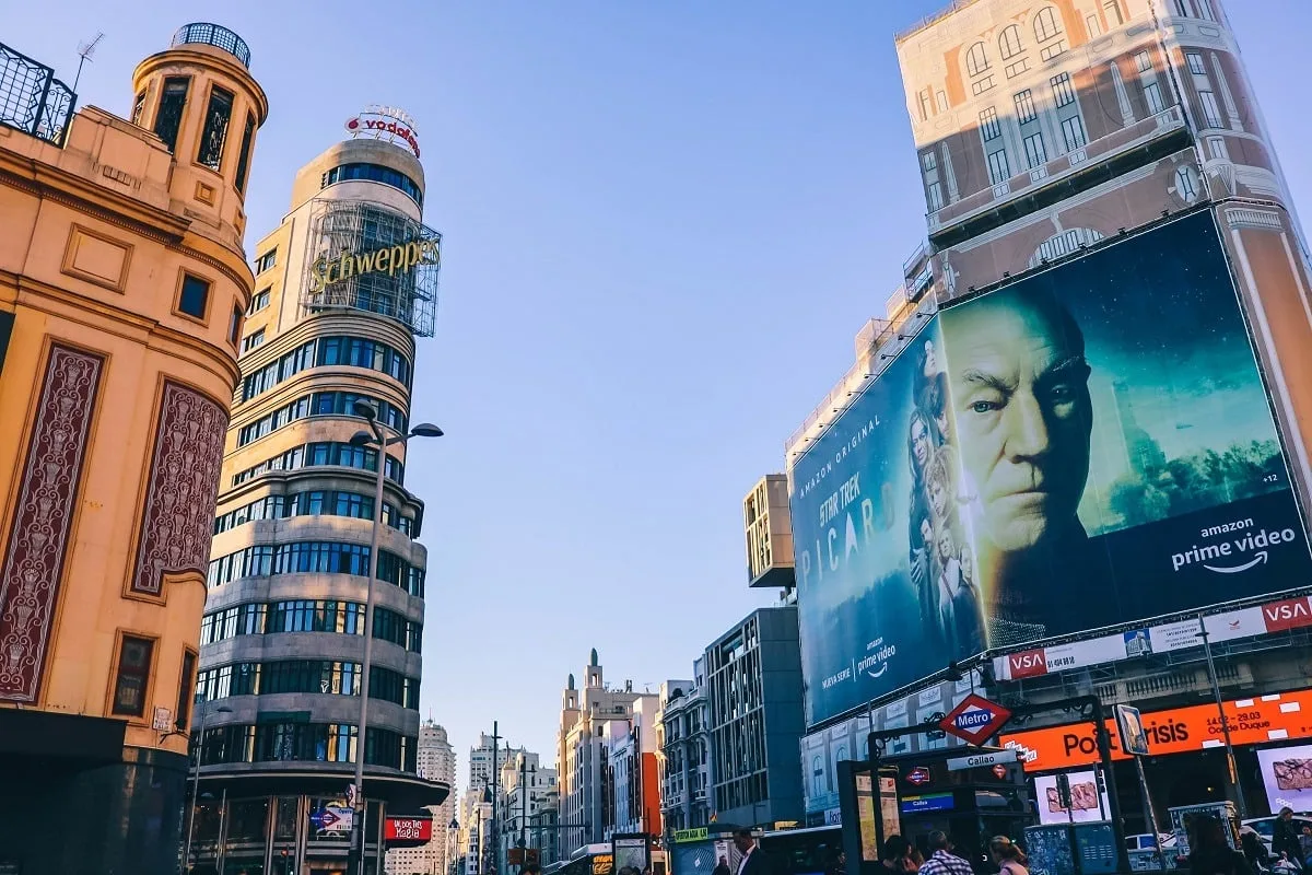 La place de Callao à Madrid