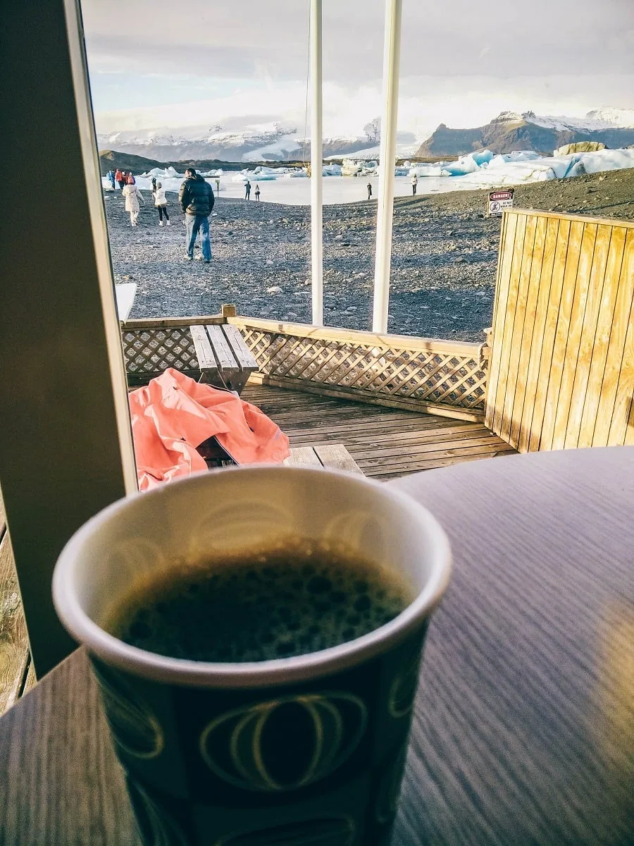 Café à Jokulsarlon