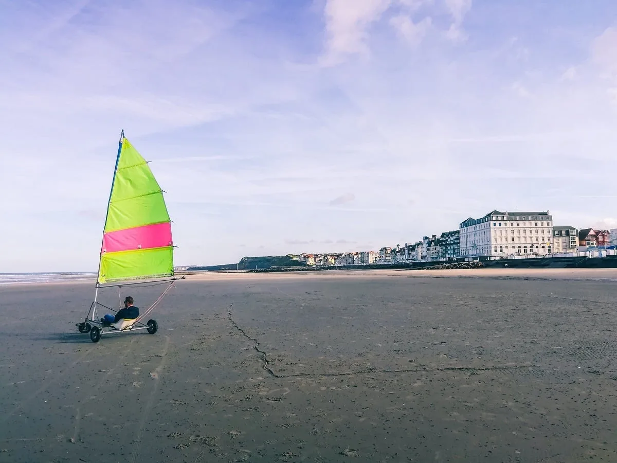 Initiation au char à voile à Wimereux sur la Côte d'Opale