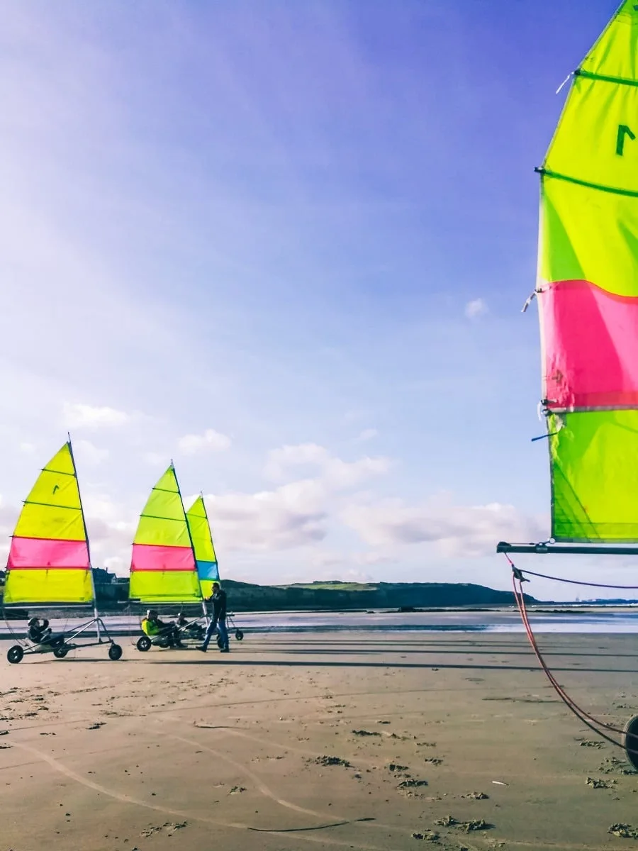Chars à voile sur la Côte d'Opale