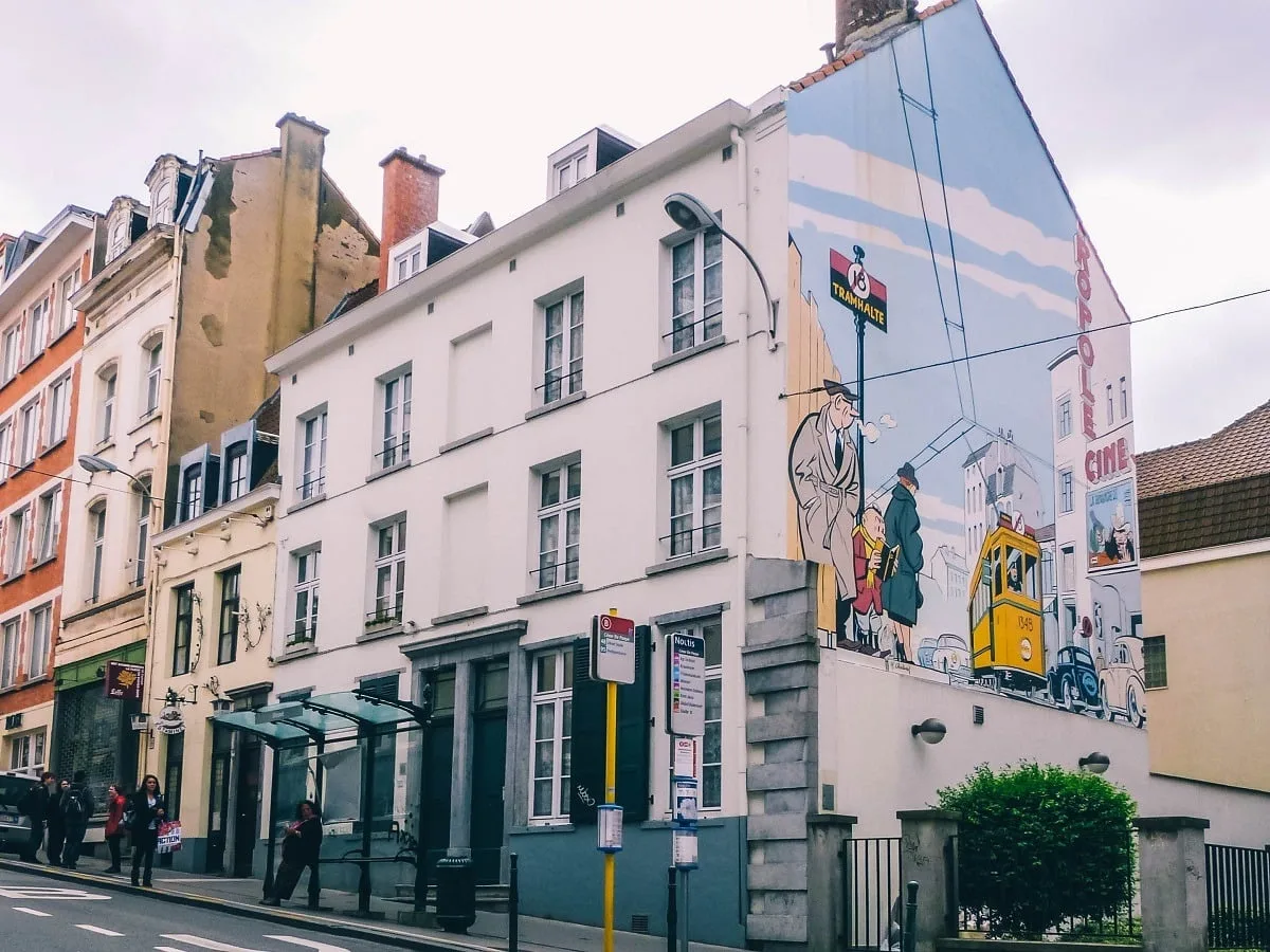 Une façade du parcours BD de Bruxelles