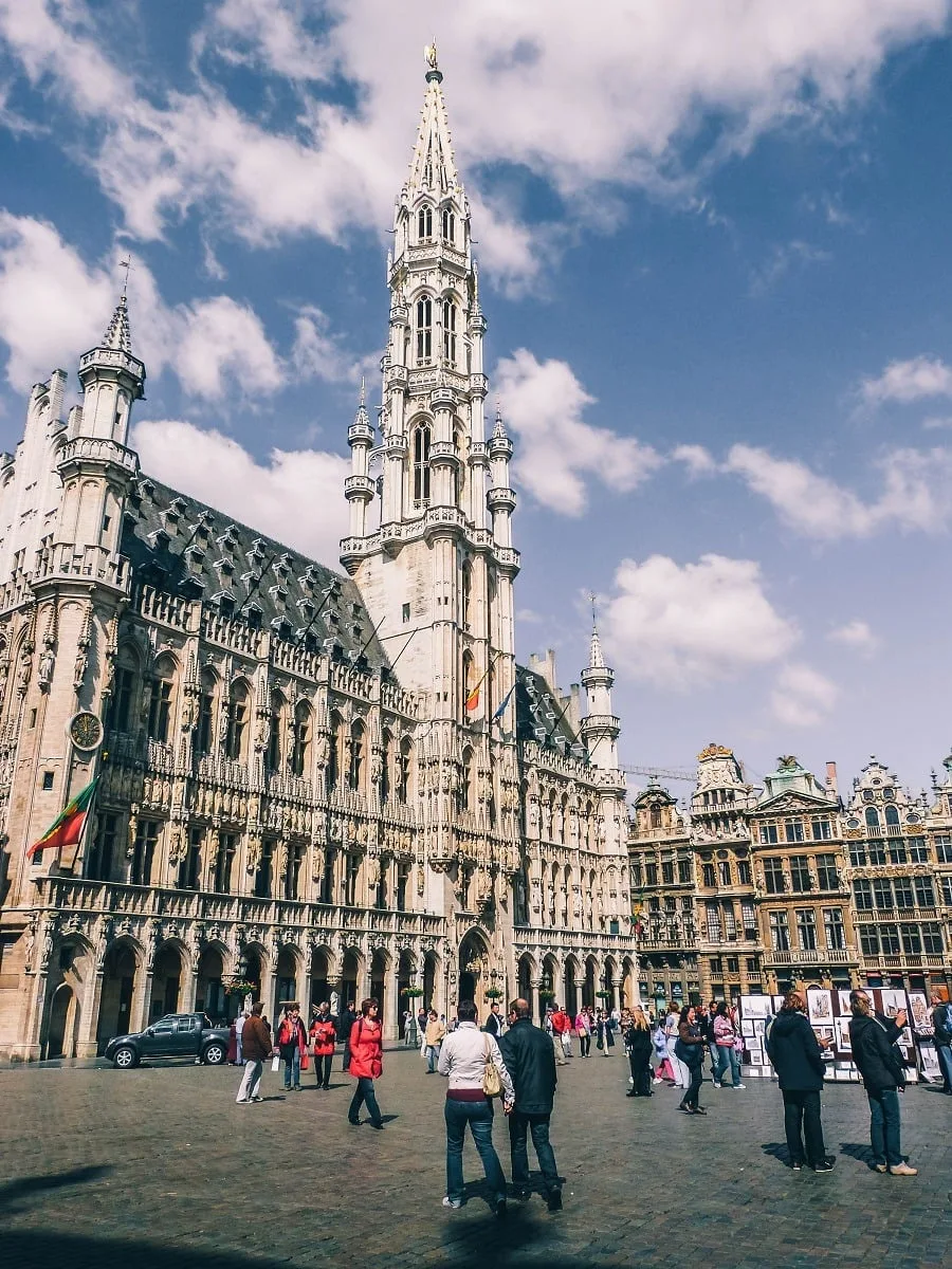 Sur la Grand Place de Bruxelles