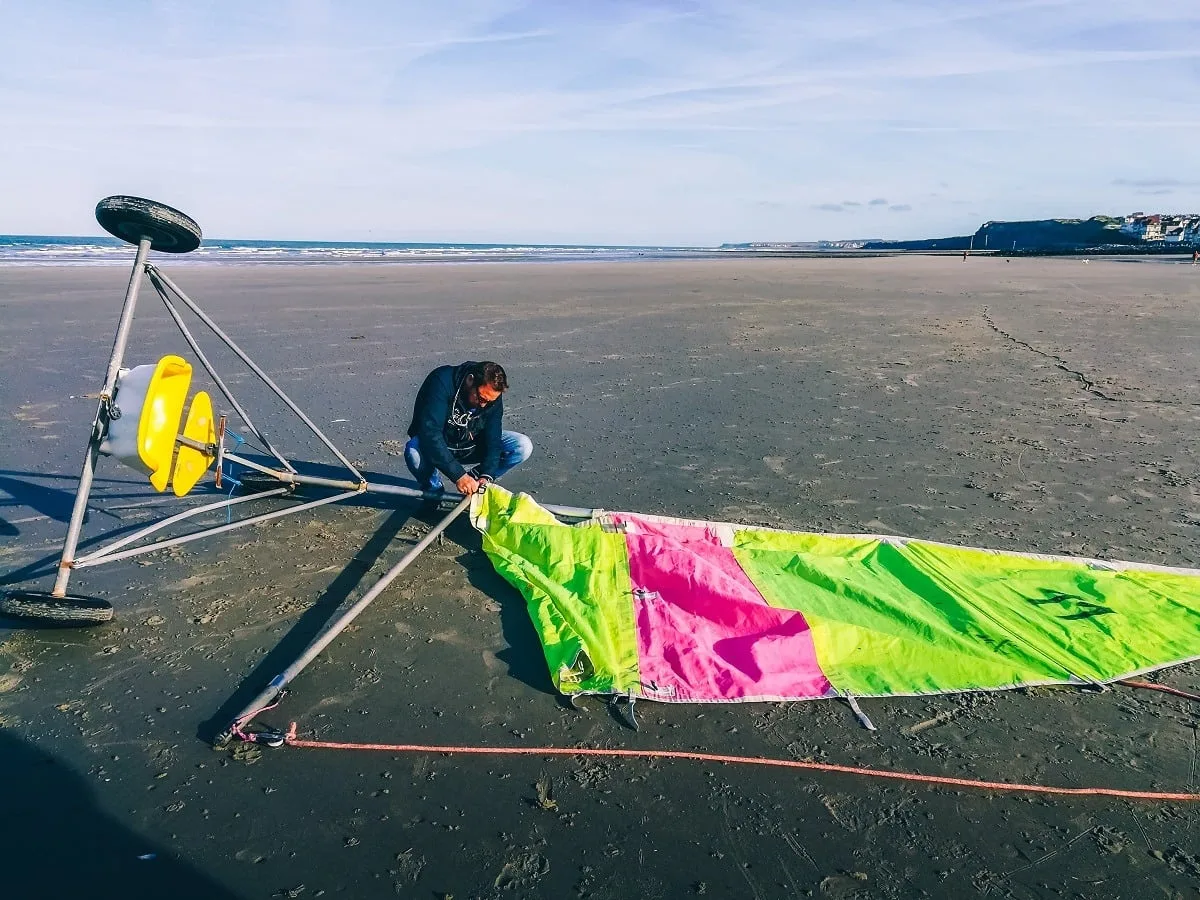 Voile de char à voile